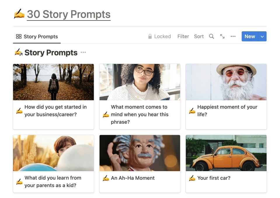 Story Bank Journal | Prototion | Buy Notion Template