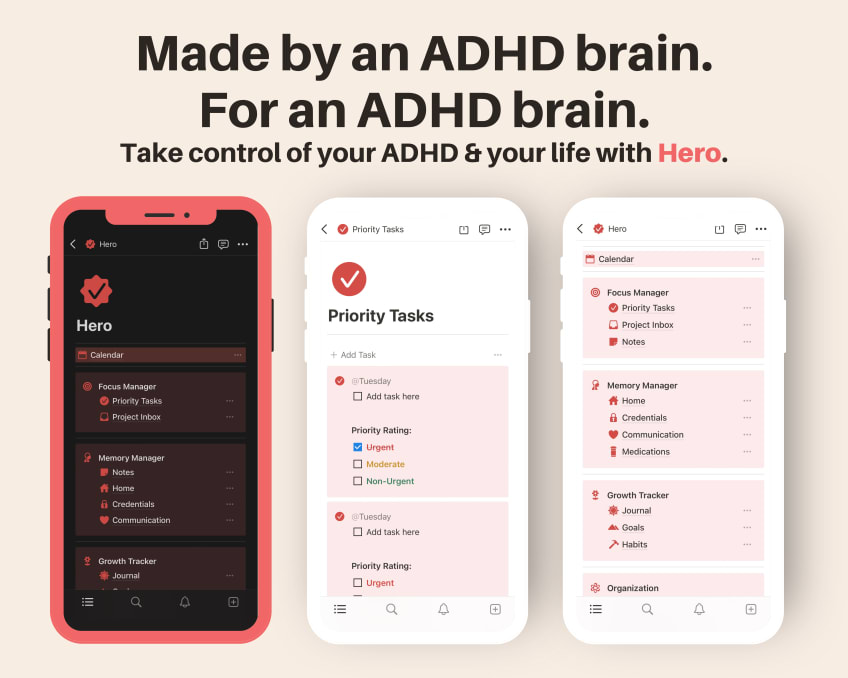 HERO ADHD Planner