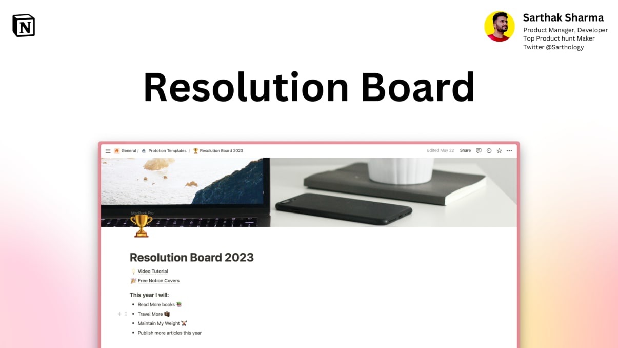 Resolution Board | Notion Template | Prototion