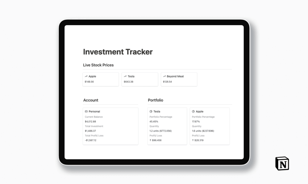 Investment Tracker