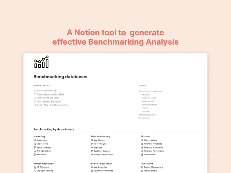 Benchmarking Analysis Notion Template