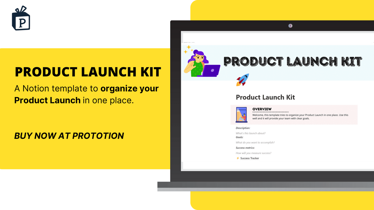 Prototion | Product Launch Kit | Buy Notion Template