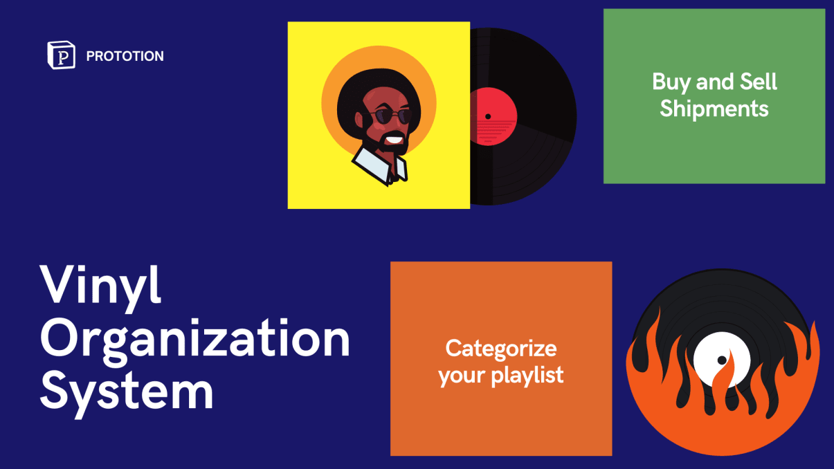 Vinyl Organization | Free Notion Template | Prototion 