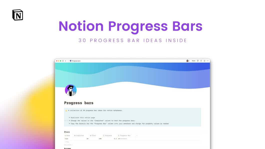 Progress Bars for Notion