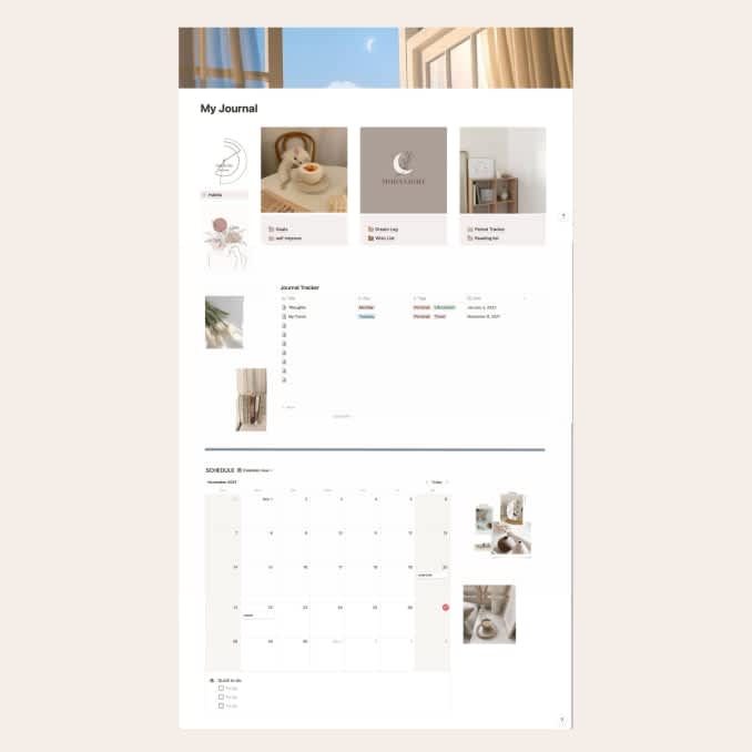 Bullet Journal Notion Dashboard