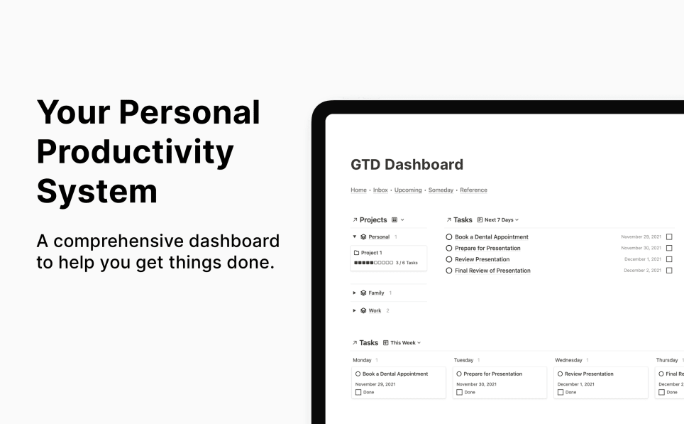 GTD Dashboard