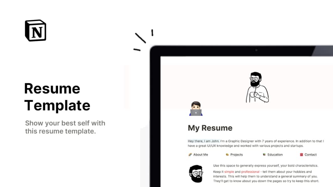 Notion Resume Template