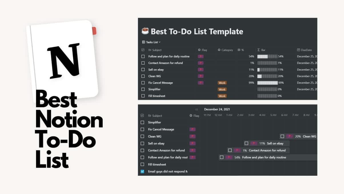 Best Notion To-Do List | Prototion | Buy Notion Template