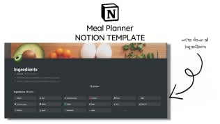 Meal Planner Notion Template