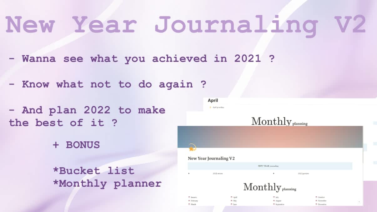New Year Journaling VR2 | Prototion | Buy Notion Template