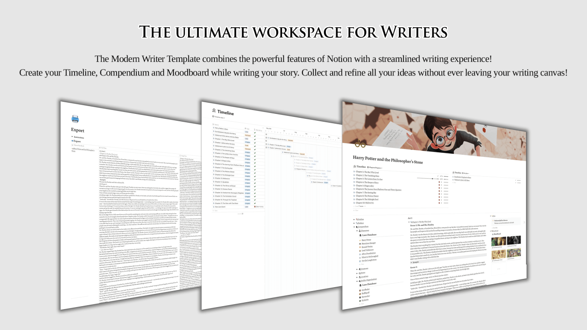 The Modern Writer | Prototion | Buy Notion Template