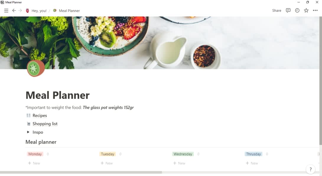 MEAL PLANNER