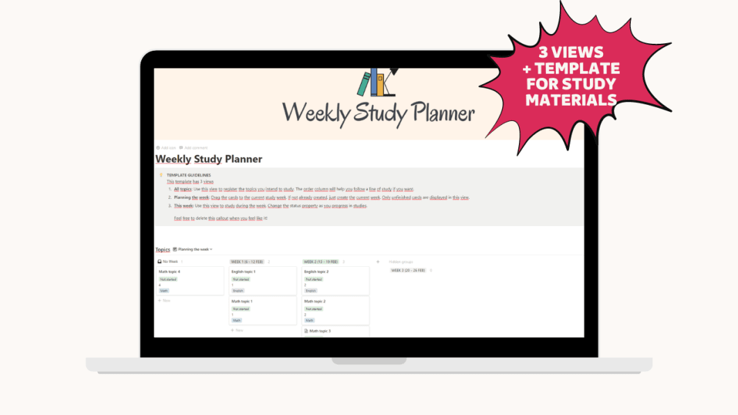 Weekly Study Planner