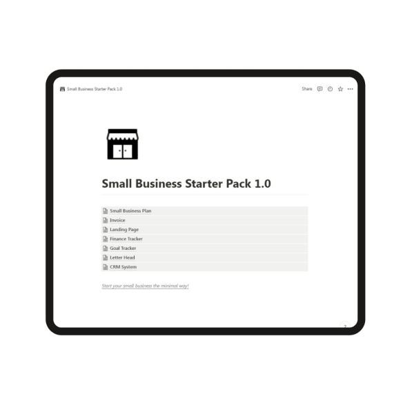 Small Business Starter Pack 1.0