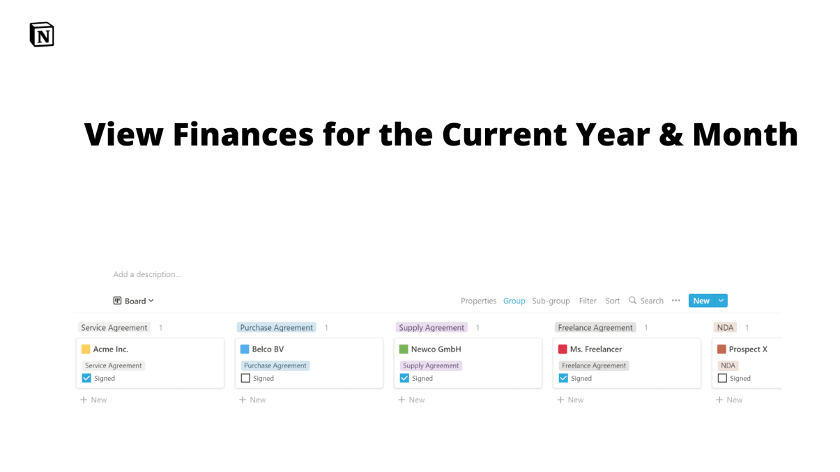 My Finance Tracker | Prototion | Buy Notion Template