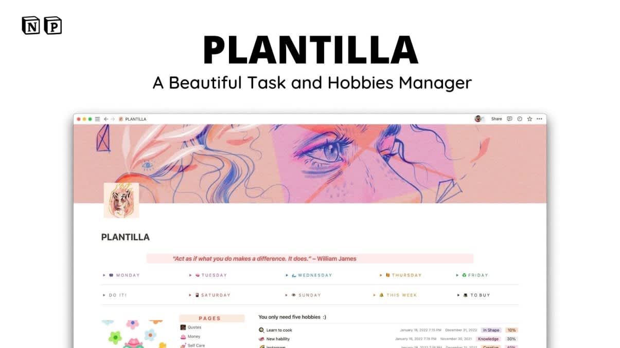 PLANTILLA | Beautiful Notion Template