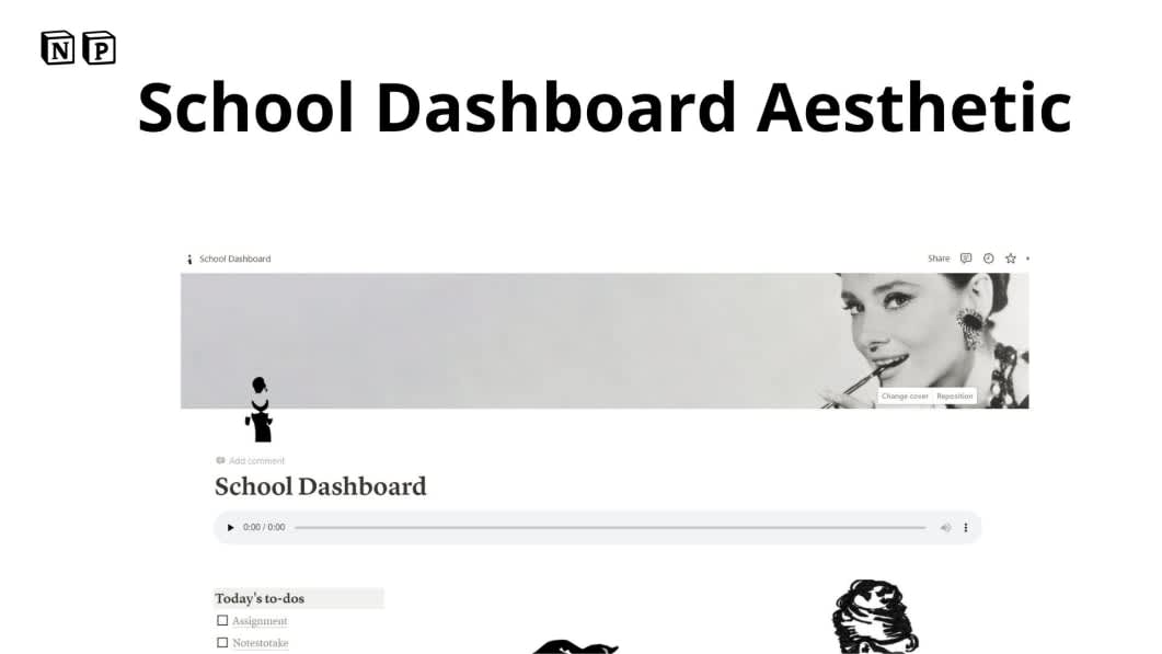 School Dashboard Aesthetic