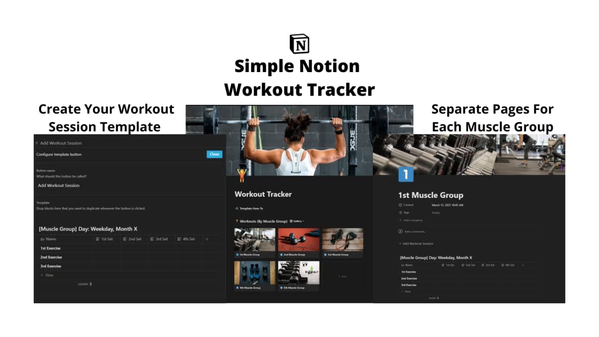 Simple Notion Workout Tracker | Prototion