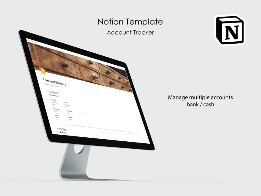 Account Tracker | Notion Template | Gestion Finances