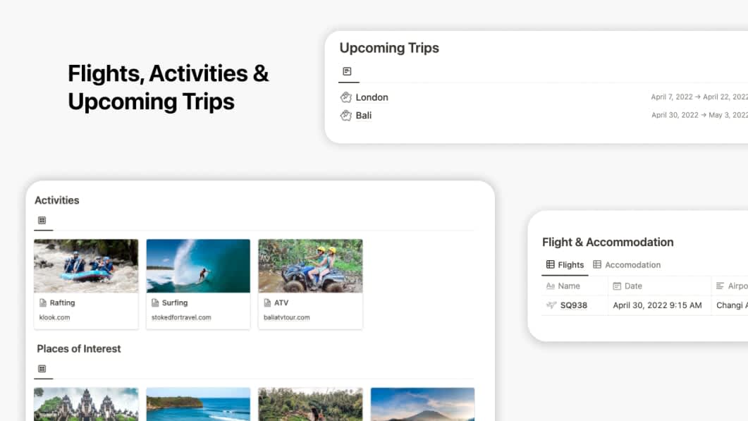 Notion Travel Planner