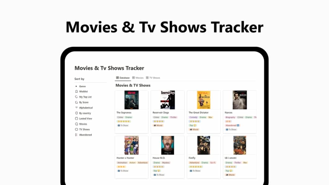 Movie & Tv Shows Tracker