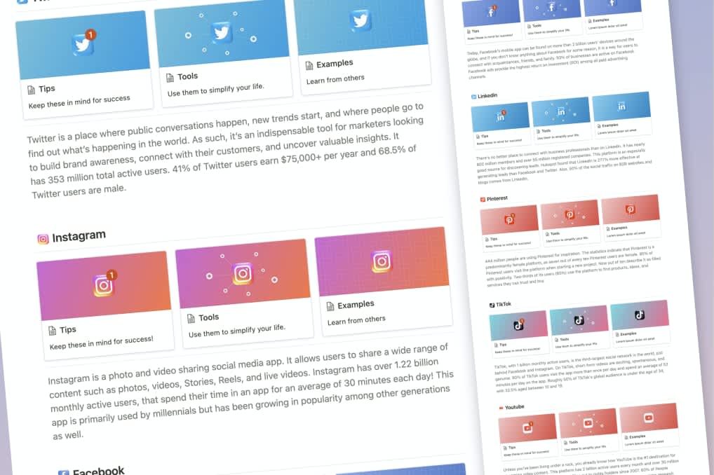 Notion Social Media Kit | Prototion | Buy Notion Template