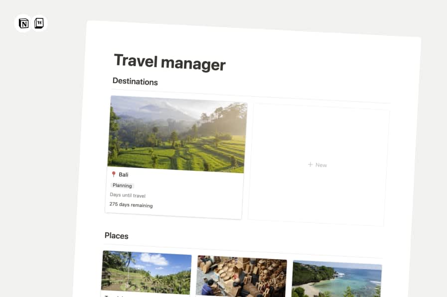 Notion Travel Manager