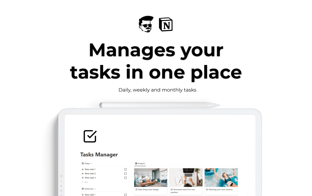 Task Manager | Prototion | Buy Notion Template