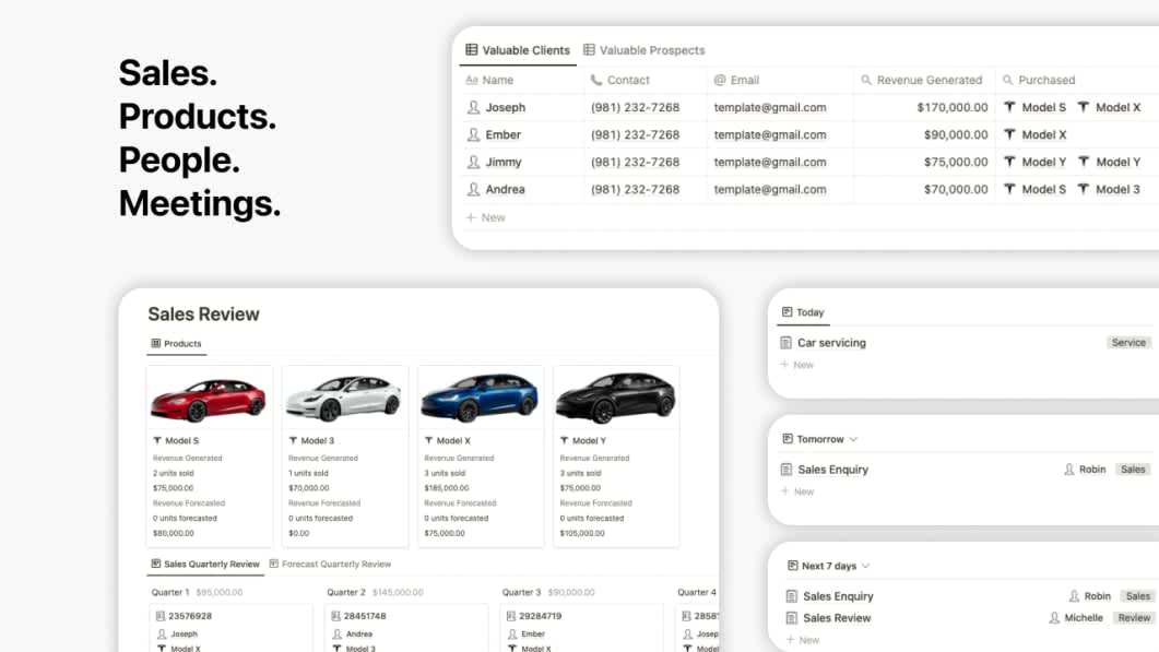 Notion Sales Dashboard