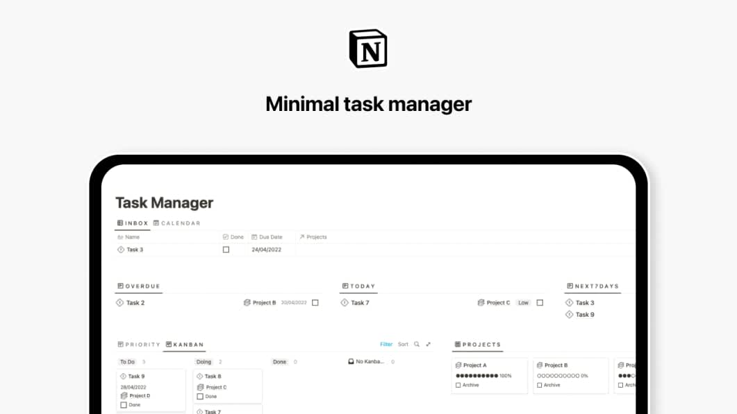 Notion Task Manager