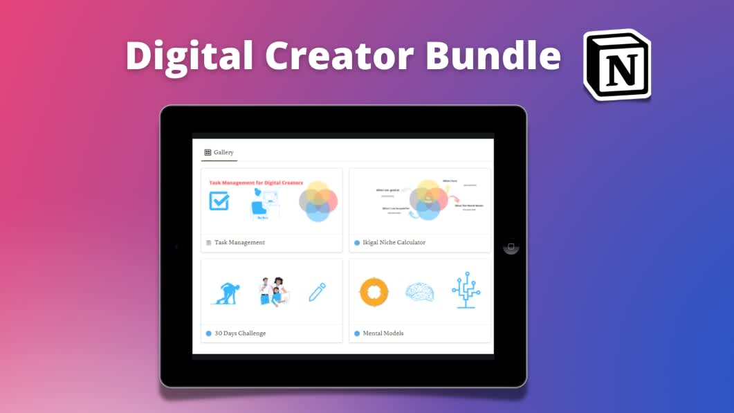 Digital Entrepreneur Bundle - Notion Template