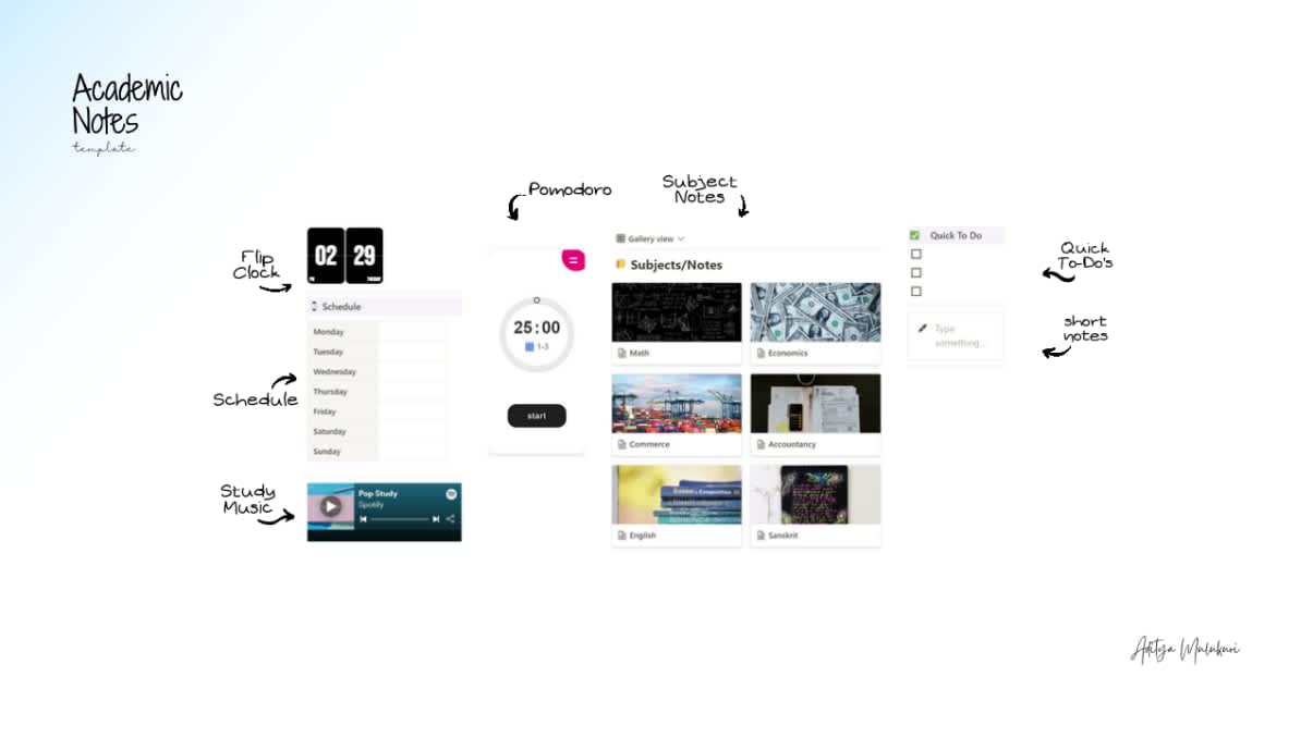 📚 Academics Notes | Prototion | Buy Notion Template