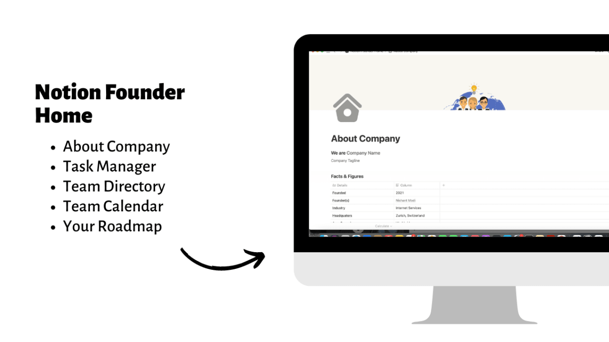 Notion Founder Home | Prototion | Get Notion Template