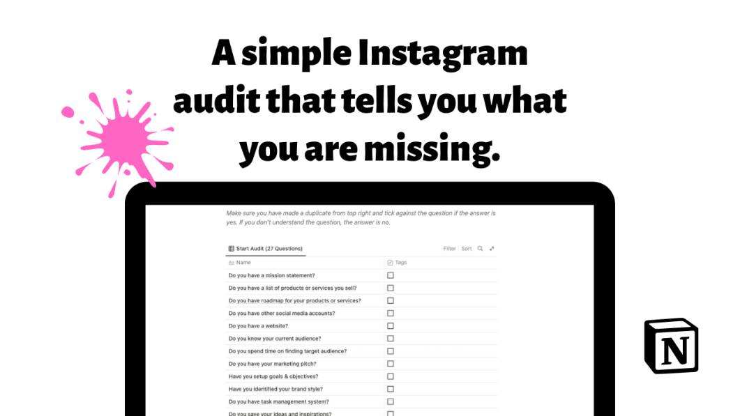 Instagram Self Audit