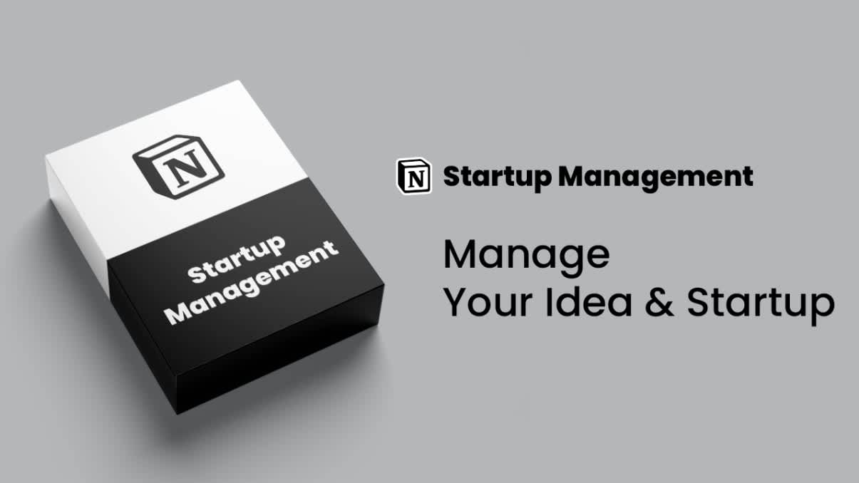 Startup Management | Prototion | Buy Notion Template