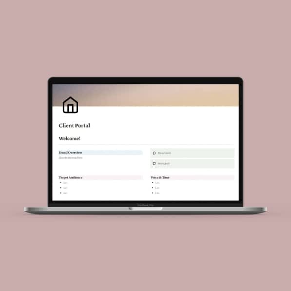 Client Portal Notion Template