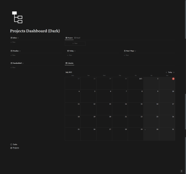 Notion Project Tracker | Prototion | Buy Notion Template