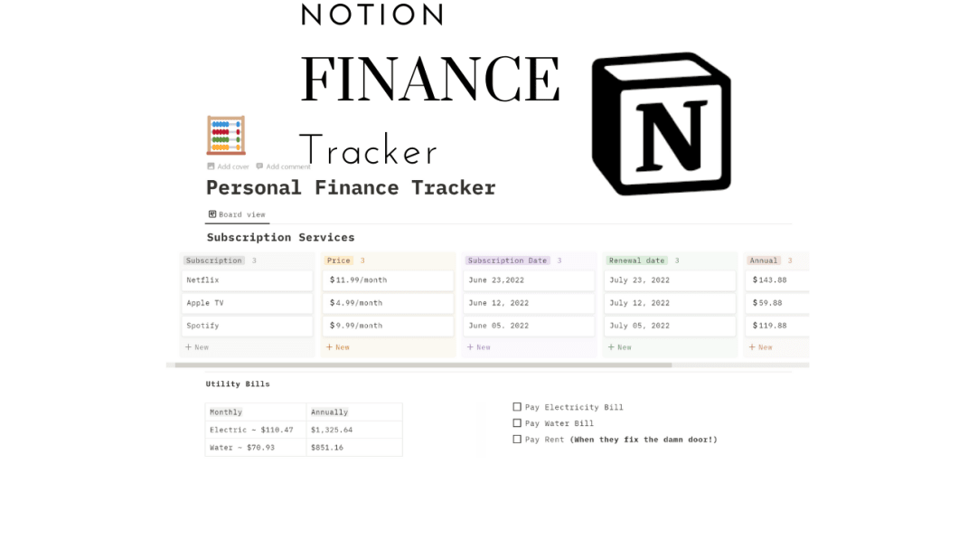 Personal Finance Tracker