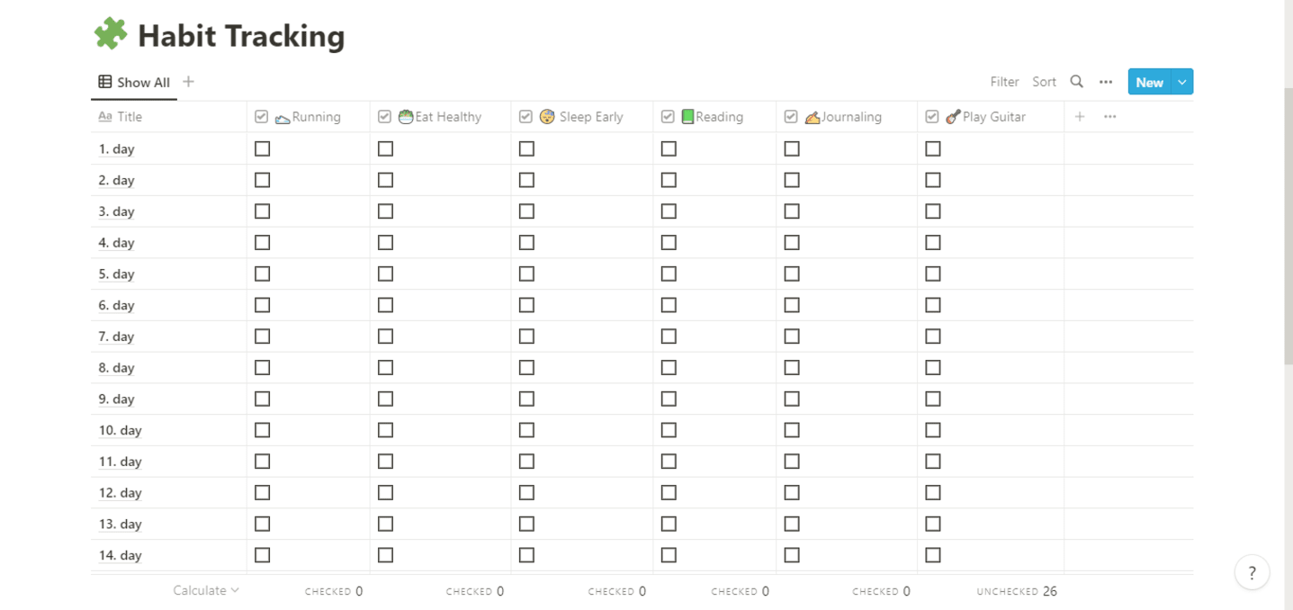 Notion Habit Tracker | Prototion | Get Notion Template