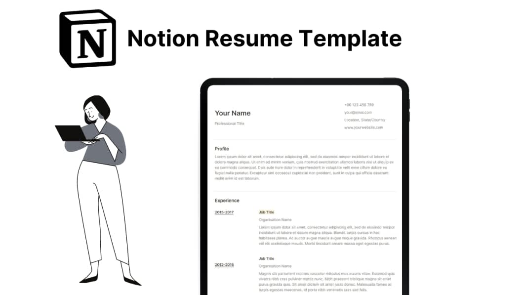 Notion Resume Template