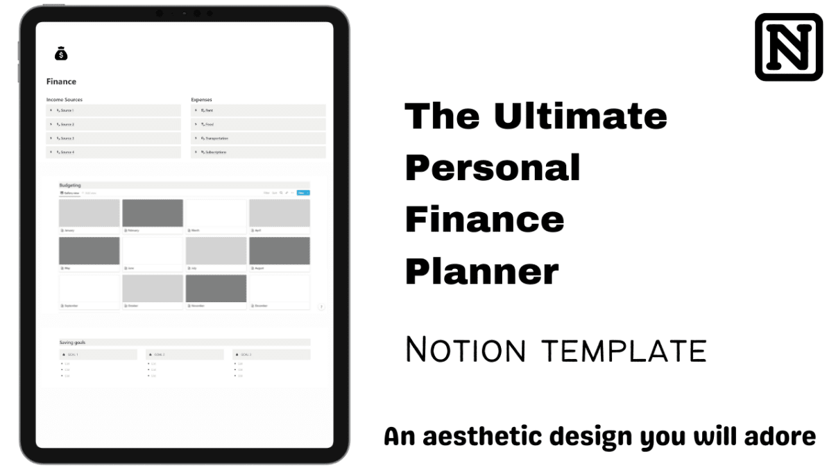 Budget planning  Notion Template