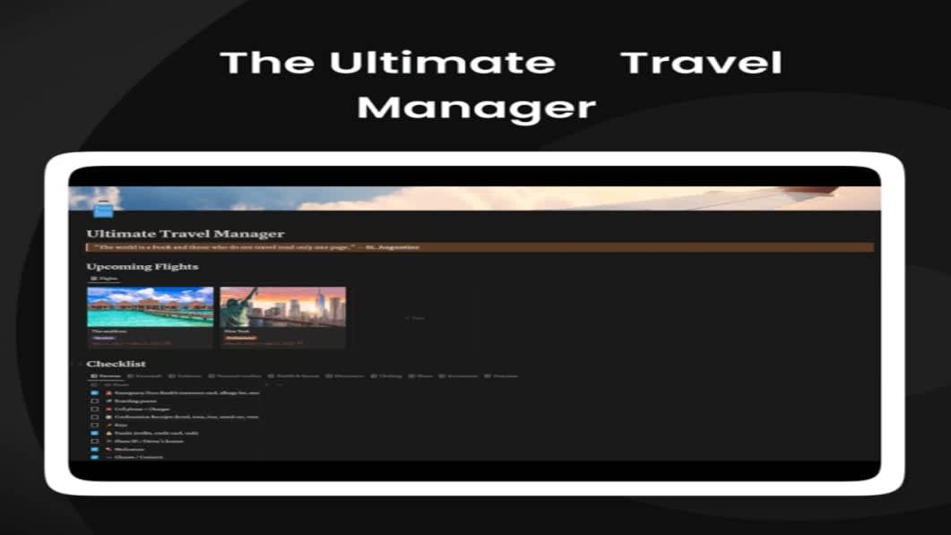 Ultimate Travel Manager