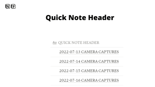PERSONAL QUICK NOTEBOOK | Prototion | Buy Notion Template