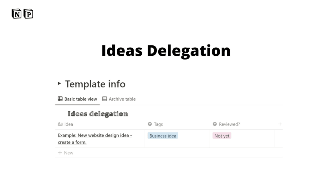 Idea Delegation