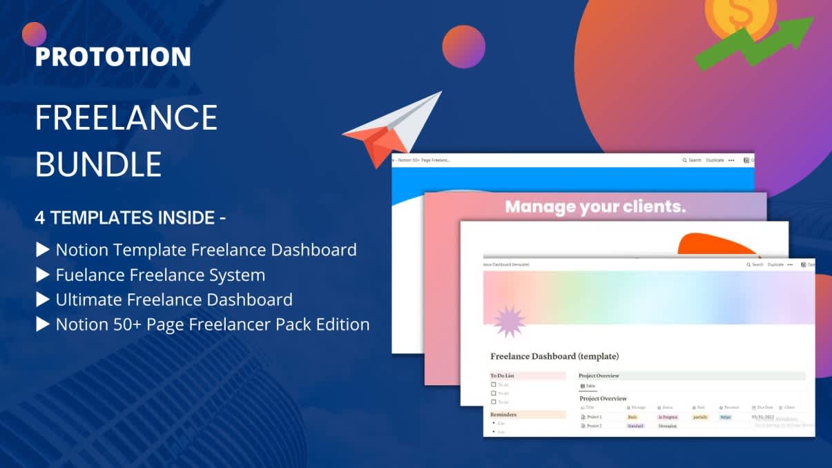Freelance Bundle | Prototion | Buy Notion Bundle