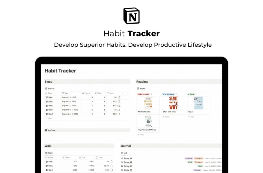 Notion Habit Tracker
