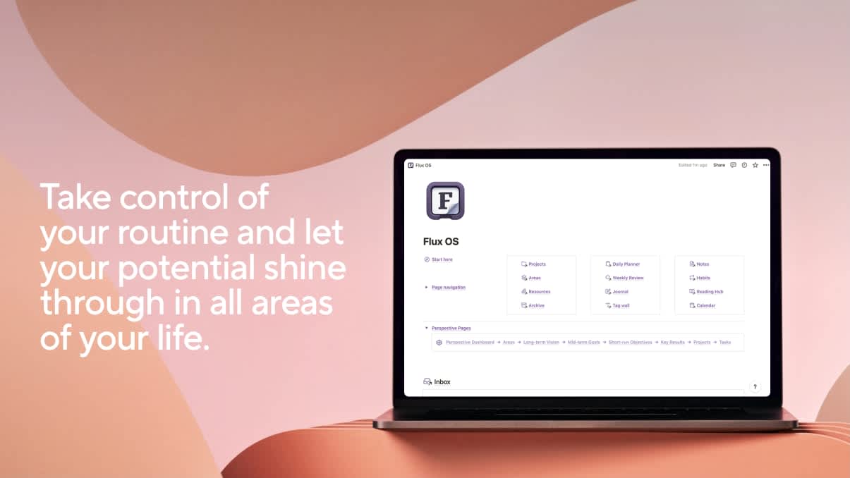 Flux OS - Second Brain for Notion | Prototion