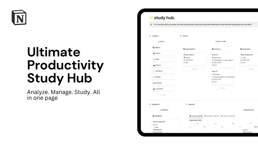 Ultimate Productivity Study Hub