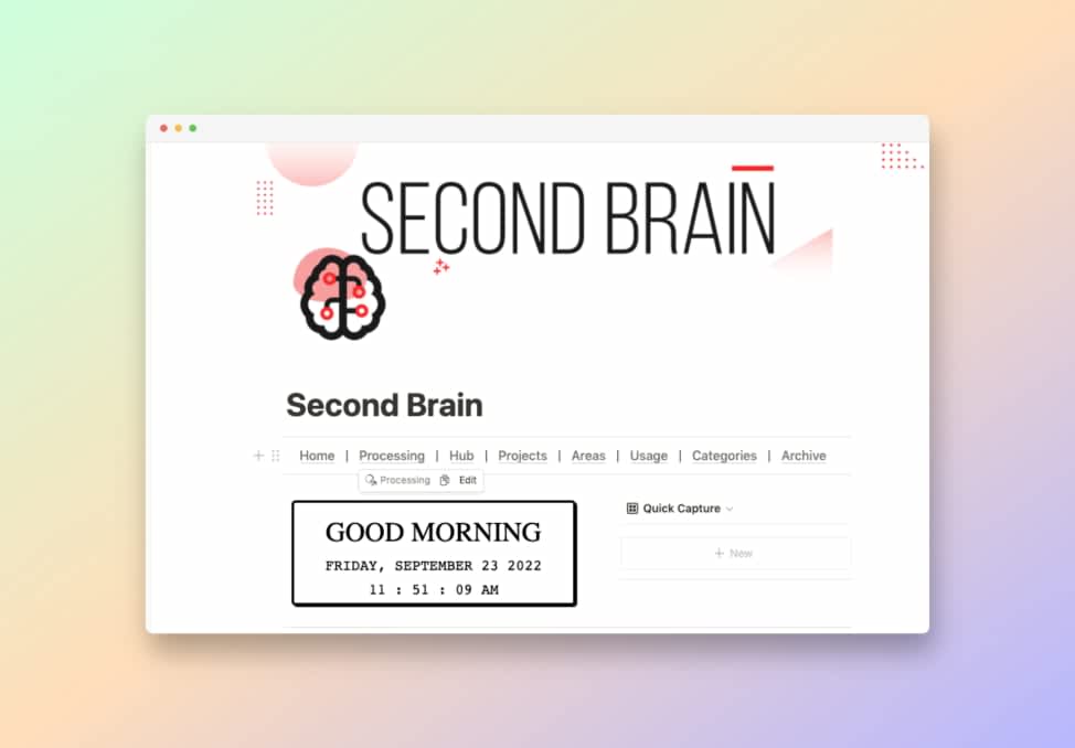 Superior Second Brain | Prototion | Buy Notion Template