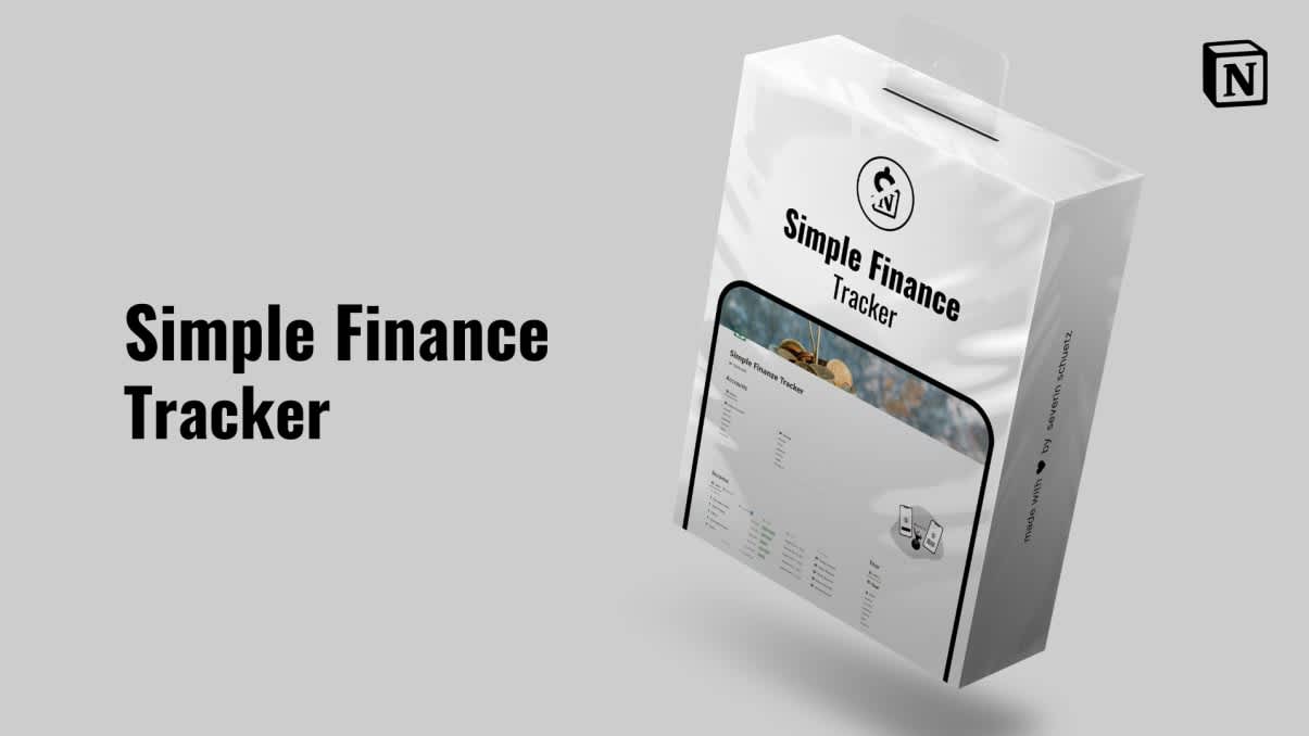 Simple Finance Tracker | Prototion | Get Notion Template